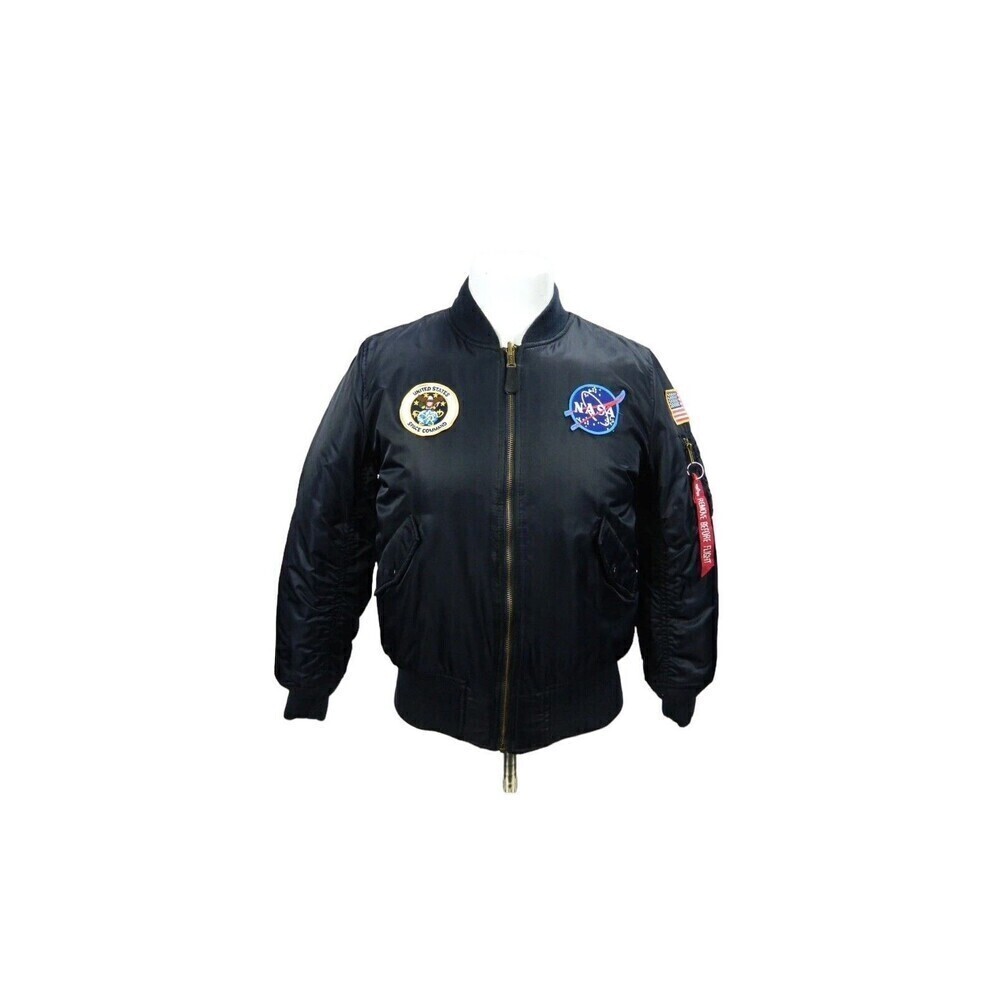 Alpha Industries ma-1 NASA Apollo Blue Flight Bomber Jacket Youth Small